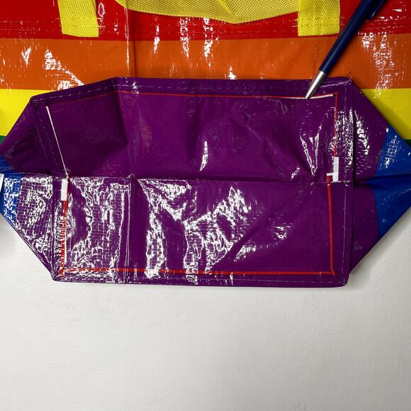 Lot of 4 IKEA Storstomma Small Tote Bag Rainbow Reusable Shopper Pride LGBTQ NWT - Picture 6 of 9